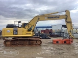 Used Excavator,Used Excavator in yard,Side of used Komatsu Excavator,Back of used Excavator,Front of used Excavator